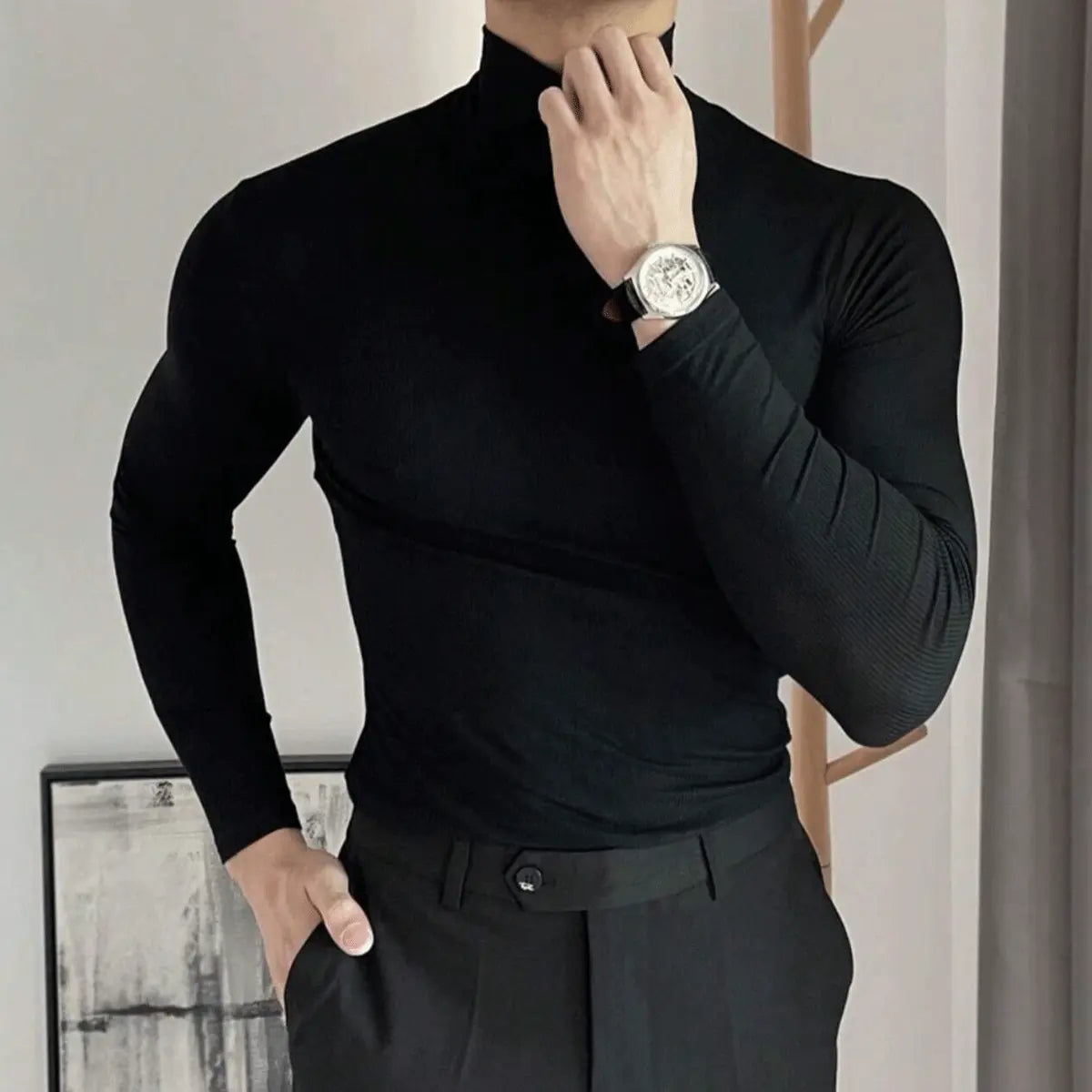 Suéter Masculino Clark® Gola Alta Snug