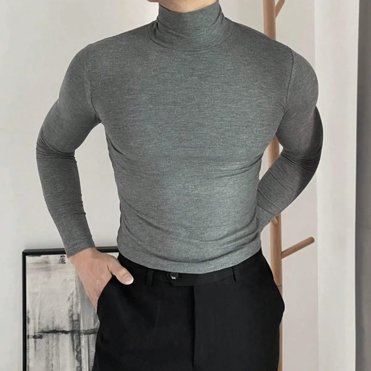 Suéter Masculino Clark® Gola Alta Snug