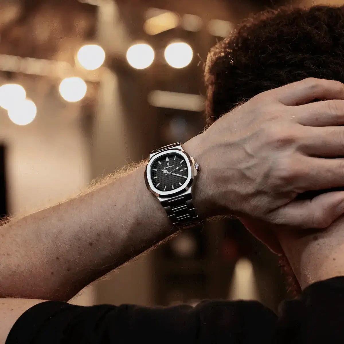 Relógio Masculino Luxe Nautilus™ com Kit de Pulseiras Grátis