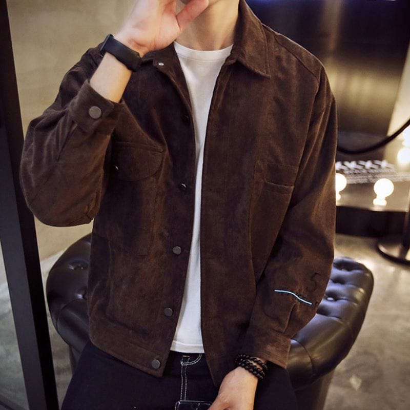 Sobrecamisa Masculina de Veludo Cotelê – Estilo e Conforto para o Outono