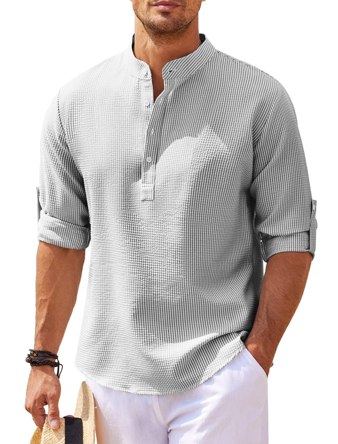 Cormac – Camisa Masculina de Linho Manga Longa